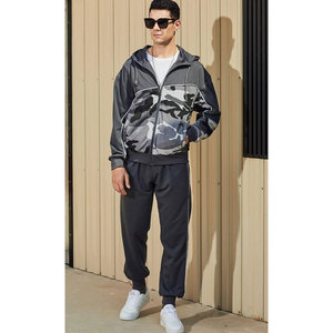 Survêtement deux pièces zippé pour homme, haute qualité, sportswear décontracté, dernier design, vente en gros disponible - Product Image 1