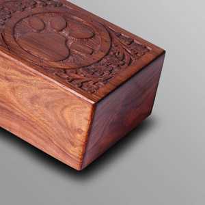 Handmade <b>Wooden</b> Urn for Human & Pet Ashes Cremation Memorial <b>Box</b> Decorative <b>Keepsake</b> Burial Urn for Cats Infants Adults - Product Image 3