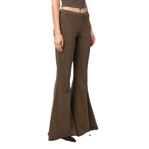 Ensemble de survêtement décontracté deux pièces pour femme, qualité supérieure, collection 2025, avec sweat à capuche court et pantalon de jogging évasé, 100 % coton, idéal pour l'hiver et les activités sportives - Product Image 5