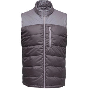 Abrigo acolchado con capucha sin mangas con cremallera informal para hombre, chaleco acolchado de invierno, chalecos acolchados para exteriores, moda con cremallera, cuello alto, lona - Product Image 6