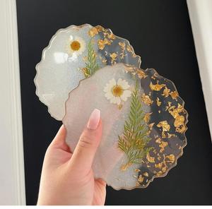 Posavasos de resina de la mejor calidad, posavasos de resina con forma de Color de tamaño personalizado, decoración de lujo hecha a mano de alta calidad para el hogar, Hotel, cocina - Product Image 2