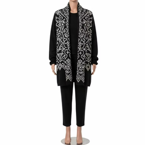 ชุดเสื้อผ้าสตรีทำจากผ้าขนสัตว์พิมพ์ลายดิจิทัลแบบเป็นมิตรต่อสิ่งแวดล้อม เนื้อผ้านุ่ม พิมพ์ลายสีสันสดใส ให้ความอบอุ่น สวมใส่สบาย ดูทันสมัย - Product Image 2