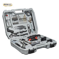 Ensemble complet de perceuse-visseuse sans fil, kit d'outils combinés professionnels avec perceuse à percussion robuste et outils à main pour la construction