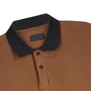 Personalizada transpirable estilo delgado Panel para la camiseta del polo con color sólido y el logotipo impreso al por mayor ODM Deporte Camiseta para los hombres - Product Image 3