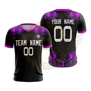 เสื้อฟุตบอลทีมชายหญิงแบบซับลิเมชั่น ออกแบบตามสั่งจากผู้ผลิตในปากีสถาน รับผลิตแบบ OEM - Product Image 1