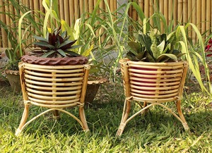 Panier à fleurs en rotin fait à la main, vente en gros, panier à fleurs en rotin tissé à la main, panier à fleurs écologique, fabriqué au Vietnam - Product Image 4