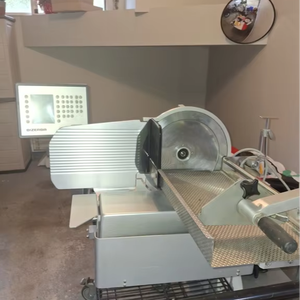 Cortadora automática A 404 usada con transportador de acero inoxidable para plantas de procesamiento de carne a precio económico - Product Image 3