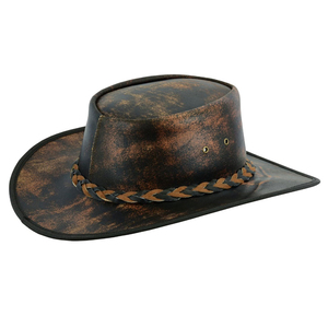 Sombreros de Vaquero de Cuero Genuino Estilo Occidental Totalmente Personalizados, Hechos a Medida, de Cuero de Gamuza, a Precio Mayorista - Product Image 6