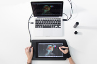 Tablette graphique Artist 12 avec écran, 8192 niveaux de pression, résolution 5080 LPI, compatibilité multi-OS