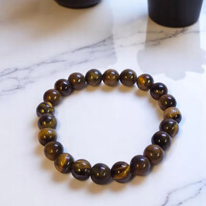 Gemstone Stretchable <b>Tiger</b> <b>Eye</b> <b>Bracelet</b> Wholesale Natural Crystal Hand Band Amayra Crystal Semi-Precious Stone Craft Top Quality - Product Image 1