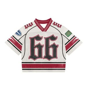 100% polyester maillot de ventilateur de haute qualité conception personnalisée conception d'impression par sublimation maillots de football américain - Product Image 2