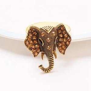 Unique <b>Elephant</b> Face Napkin Ring Holder for Ethnic <b>Table</b> Decor Wedding Events Parties Hotel Dining Stylish Accent Piece - Product Image 3