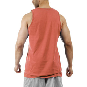 Venta al por mayor camisas sin mangas 100% algodón ajuste gimnasio chalecos hombres de secado rápido camisetas sin mangas ropa de fitness - Product Image 6