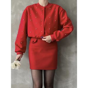 Chaqueta Casual con Detalles de Piedras para Universidad, Producto al por Mayor - Product Image 3