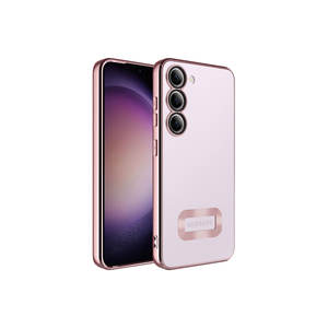 Étui en silicone Omega avec logo pour Samsung Galaxy S23 Plus Or Rose 5G, coque de téléphone portable avec protection de l'appareil photo, compatible - Product Image 1