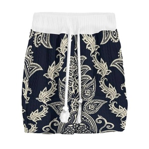 Material verano nuevos pantalones cortos casuales transpirable tela impresa Digital hombres Casual nuevo diseño con bolsillo trasero Streetwear hombres corto - Product Image 3