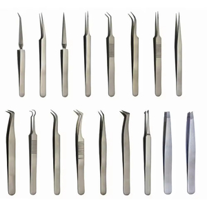 Kit Profesional de Pinzas para Pestañas, Incluye Pinzas de Aislamiento y Volumen para Uso en Salón y en Casa - Product Image 4