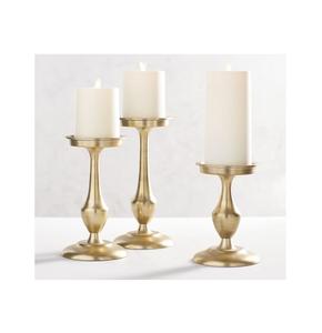 Soporte de vela redondo de pilar de latón, decoración del hogar, portavelas de Metal dorado para producto de gran oferta - Product Image 4