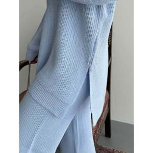 Zippered <b>Knit</b> <b>Set</b> 1556 - Blue - Product Image 4