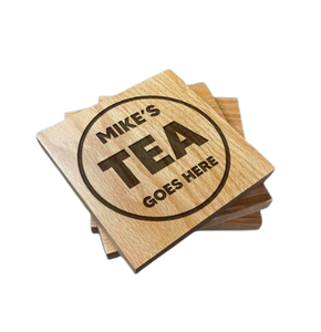 Posavasos de madera de nogal, productos de fábrica, posavasos de té de madera con estampado de pata, posavasos decorativos de último estilo - Product Image 3