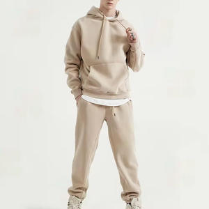 Ensemble de survêtement en molleton à capuche pour homme, 2 pièces, sweat-shirt à capuche, ensemble de survêtement - Product Image 1