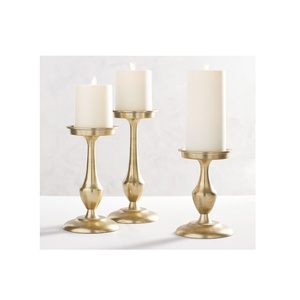 Chandelier de décoration en laiton, support de pilier de bougie, support de cône, bougie en métal en laiton, produit de vente - Product Image 4