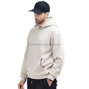 Sweatshirts et pulls à capuche pour hommes, logo personnalisé de haute qualité, sweat-shirt épais à capuche surdimensionné pour hommes, molleton épais - Product Image 3