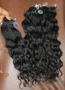 22 "24" 26 "wefted natural ondulado paquetes de cabello crudo de la mejor calidad - Product Image 2