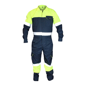 Men's Work Multi-Pocket Polyester <b>Bib</b> Overalls Protective Safety Trousers Work Pants <b>Coverall</b> Customizable Logo - Product Image 1