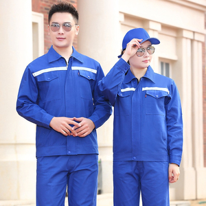 Salopette de sécurité moderne en polyester Vêtements de travail de construction pour hommes Uniformes de travail confortables Service OEM pour groupe d'adultes - Product Image 1