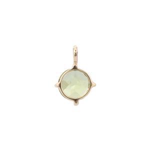 Pendentif en or jaune massif 14 carats fait main à la mode péridot naturel Solitaire bijoux de naissance faits à la main pour femmes pour les fêtes - Product Image 4