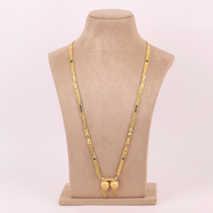 Mangalsutra chapado en oro tradicional para mujer, regalo para ocasiones especiales para la temporada de bodas, cobre, latón, Chapado En Oro, Laminado - Product Image 1