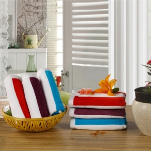 Proveedor Indio, Juego de Toallas de Baño con Rayas de Terciopelo Teñidas con Hilo de la Mejor Calidad, Última Llegada 2026, para Adultos al Mejor Precio - Product Image 6