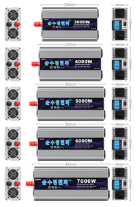 อินเวอร์เตอร์พลังงานแสงอาทิตย์ HOULI 12V 5000W 4000W 3000W คลื่นไซน์บริสุทธิ์ 24V AC 220V 5KW 48V อินเวอร์เตอร์สำรองไฟฉุกเฉิน - Product Image 2