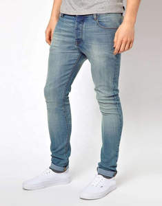 Pantalones Vaqueros para Hombre, Nuevo Modelo, Color Azul, Material Denim, Corte Ajustado, Jeans Personalizados para Hombre, OEM - Product Image 4