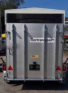 NUEVO Remolque de aluminio para ganado con techo fijo de aluminio 2700kg - 5.25m2 Remolque de aluminio de alta resistencia para ganado - Product Image 4