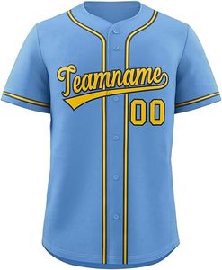Mens Fitted Full <b>Button</b> Baseball Jersey Short Sleeve V Neck Piped Trim Team Uniform <b>Black</b> Navy Pink Green - Product Image 3