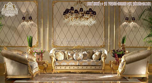 Platino tallado a mano muebles de sala de estar estilo francés tallado a mano sala de estar sofá conjunto italiano tallado a mano sala de estar - Product Image 5