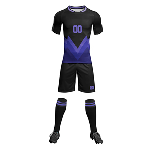Vêtements de football en polyester 100% de haute qualité en gros, uniforme de football personnalisé avec nom, impression numérique, respirant, séchage rapide, personnalisé - Product Image 1