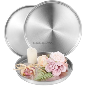 Elegante bandeja de servicio rectangular plateada con acabado liso Diseño moderno para un entretenimiento diario elegante - Product Image 6