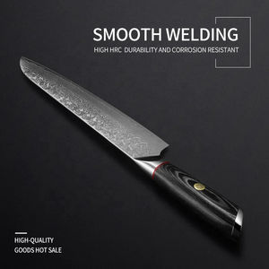 Cuchillo de Cocina Japonés Hecho a Mano de Acero de Damasco de 8 Pulgadas, Vg10, 67 Capas - Product Image 3