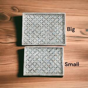 Plateau de service en nacre au design unique Ensemble de plateau en nacre pour événements festifs au prix le plus bas par HANDMADE CRAFT - Product Image 2