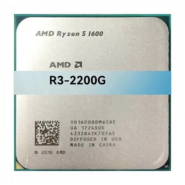 AMD for R3 2200G 3.5GHz 4/6-core 7nm Tray Package Processor for Desktop Computer AM4 Socket New Used