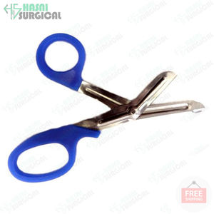 Diferentes colores Embalaje personalizado Trauma Vendaje Tijeras Acero inoxidable CE ISO Agarre cómodo Suministros médicos Tijeras - Product Image 6