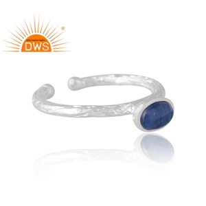 Design élégant Argent Naturel Kyanite Gemstone Anneau Conception Personnalisée Bijoux Pour Femmes Cadeau Pour Elle - Product Image 4