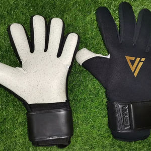 Gants de gardien de but en latex de qualité supérieure, antidérapants, ajustables, respirants, avec fermeture auto-agrippante au poignet, impression de logo personnalisée - Product Image 1