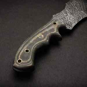 ปลอกหนังที่จับติดตามทำจากเหล็กดามัสกัสทำด้วยมือปรับแต่งได้ตามต้องการ - Product Image 2