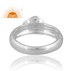 Tendance Design Argent Naturel Londres Bleu Topaze Bague En Pierres Précieuses Pour Les Femmes Conception Personnalisée Bijoux Pour Les Femmes Cadeau Pour Elle - Product Image 2