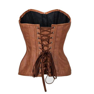 Ceinture amincissante de haute qualité, sans couture, pour tous les jours, en dentelle et cuir marron, style gothique, pour mariage, OEM ODM - Product Image 5