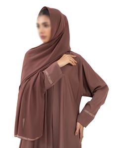 Vestido Abaya Modesto de Gasa para Mujer, 100% Seda, Manga Larga, Maxi, Servicio OEM, Color Personalizado, Diseño de Dubái, Ropa Islámica para Adultos - Product Image 1